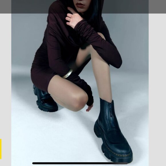 Dr Martens Air Wair Chelsea Boots Black Leather Women Size UK4 US5 - Picture 2 of 11